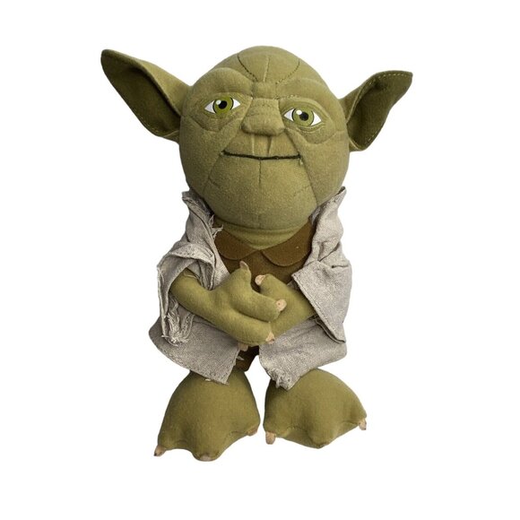 Underground Toys Star Wars Talking Yoda Plush Stuffed Doll Toy 10" - Picture 1 of 9